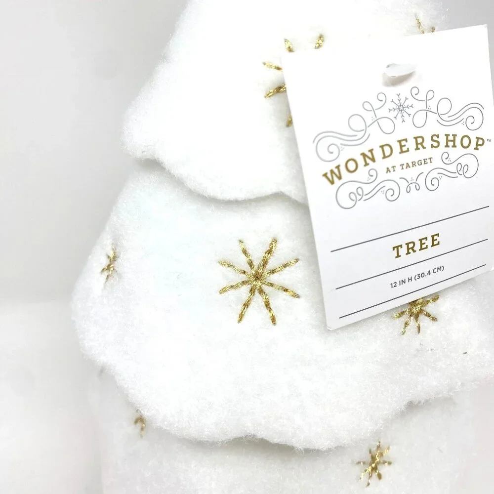Target 12" Christmas Three Layered Round Felt Tree Decor White - Wondershop™ - Picture 6 of 7
